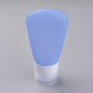 Creative Portable Silicone Points Bottling,  Shower Shampoo Cosmetic Emulsion Storage Bottle, Cornflower Blue, 117x60mm, Capacity: about 60ml(MRMJ-WH0006-E03-60ml)