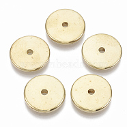 CCB Plastic Beads, Flat Round, Golden, 18x3mm, Hole: 2.5mm, about 600pcs/500g(CCB-S163-065G)