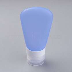 Creative Portable Silicone Points Bottling,  Shower Shampoo Cosmetic Emulsion Storage Bottle, Cornflower Blue, 117x60mm; Capacity: about 60ml(MRMJ-WH0006-E03-60ml)