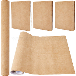 Faux Suede Book Covers, Notebook Wraps, Rectangle, Camel, 300x1300mm(DIY-WH0349-138A)