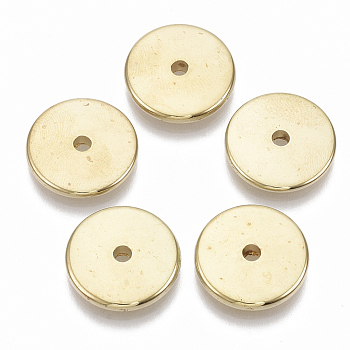 CCB Plastic Beads, Flat Round, Golden, 18x3mm, Hole: 2.5mm, about 600pcs/500g