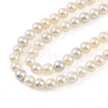 Electroplated Natural Freshwater Shell Beads Strands(BSHE-G036-22)-3