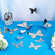 Unicraftale 12Pcs 6 Style Stainless Steel Butterfly Wall  Decoration Pendants(STAS-UN0036-52P)-3