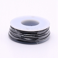 Round Aluminum Wire, with Spool, Black, 12 Gauge, 2mm, 5.8m/roll(AW-G001-2mm-10)