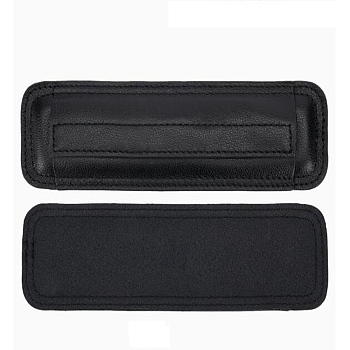 Cowhide Shoulder Pads, for Suit Jacket Dress, Garment Accessories, Black, 202x60x11mm
