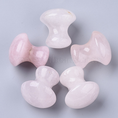Mushroom Shape Natural Rose Quartz Massager(G-S364-001)-1