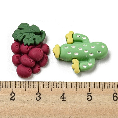 Cartoon Fruit Opaque Resin Cabochons(RESI-D006-03)-3