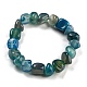 Dyed & Heated Natural Agate Nugget Beaded Stretch Bracelets(BJEW-H238-01B)-1