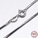 Rhodium Plated Sterling Silver Snake Chain Necklaces(NJEW-M153-15A-20)-3