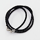 Braided Leather Cords(NCOR-D002-533mm-17)-1