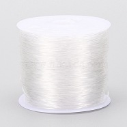 Round Crystal Elastic Stretch Thread, for Bracelets Gemstone Jewelry Making Beading Craft, White, 1.2mm, about 24 yards(22m)/roll(EW-Z001-C03-1.2mm)