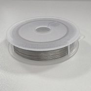 Tiger Tail Wire, Stainless Steel Wire, Stainless Steel Color, 0.6mm, 40m/Roll(TWIR-E005-04-0.6mm)
