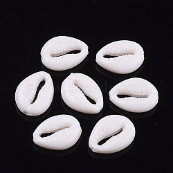 Opaque Acrylic Beads, Cowrie Shell, Seashell Color, 17.5x13.5x5.5mm, Hole: 2mm(X-SACR-T346-10)