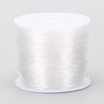Round Crystal Elastic Stretch Thread, for Bracelets Gemstone Jewelry Making Beading Craft, White, 1.2mm, about 24 yards(22m)/roll