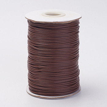 Korean Waxed Polyester Cords, Coconut Brown, 1.5mm, about 87.48~92.95 yards(80~85m)/roll