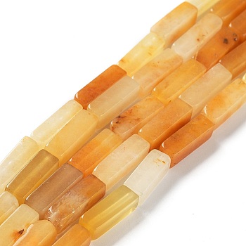 Natural Old Topaz Jade Beads Strands, Cuboid, 12.5~13.5x3~5x3~4.5mm, Hole: 1mm, about 30~32pcs/strand, 15.1~15.9 inch(38.5~40.5cm)