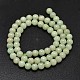 Round Natural Myanmar Jade/Burmese Jade Beads Strands(G-K068-11-6mm)-2