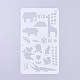 Plastic Reusable Drawing Painting Stencils Templates(DIY-G027-G27)-1