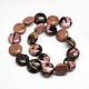 Natural Flat Round Rhodonite Beads Strands(G-L246-10)-2
