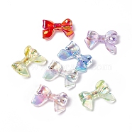 Transparent Acrylic Beads, AB Color, Bowknot, Mixed Color, 23x33.5x7.5mm, Hole: 1.7mm(X-OACR-C009-07)