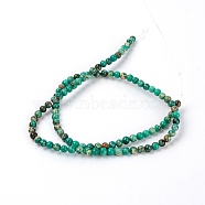 Natural Imperial Jasper Beads Strands, Dyed, Round, Olive, 391x4mm, Hole: 1mm, about 90pcs/strand(G-SZC0001-01A-02)