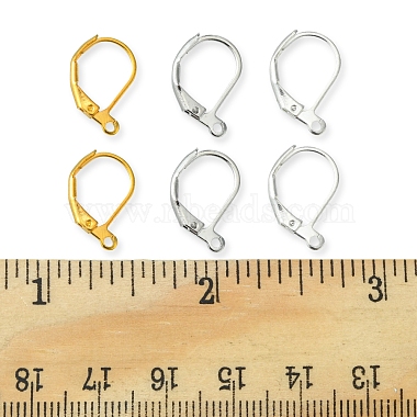 60 pièces 3 couleurs boucles d'oreilles à levier en laiton(KK-FS0001-16)-6