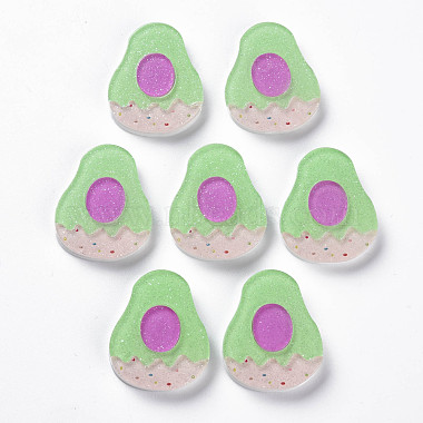 Light Green Fruit Cellulose Acetate Cabochons