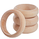 Unfinished Wood Plain Bangle for Women(BJEW-WH0018-17)-1
