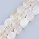 Natural White Agate Beads Strands(G-S359-127)-1