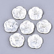 2-Hole White Shell Mother of Pearl Shell Buttons(SSHEL-R049-06)-1