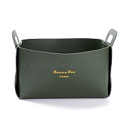 PU Leather Storage Box, Cuboid, Dark Slate Gray, 23x14.7x16.3cm(AJEW-K031-01A-01)