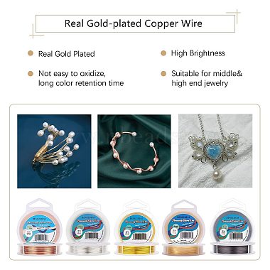 BENECREAT Round Copper Wire for Jewelry Making(CWIR-BC0009-0.8mm-12)-3