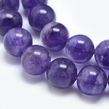 Chapelets de perles en améthyste naturelle(G-E481-03-6mm)-2