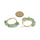 Gemstone Chips Beaded Hoop Earrings(EJEW-JE05177)-4