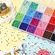 312G 24 Color 8/0 Baking Paint Glass Seed Beads(SEED-YW0002-15)-6