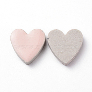 Porcelain Cabochons, Mosaic Tile Supplies for DIY Crafts, Plates, Picture Frames, Flowerpots, Handmade Jewelry, Heart, Pink, 22.5x22x5.5mm, about 23pcs/101g(PORC-WH0002-04C)