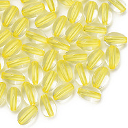 Transparent Acrylic Beads, Oval, Yellow, 9.5x6mm, Hole: 1.5mm, about 2000pcs/500g(MACR-S373-134-T07)