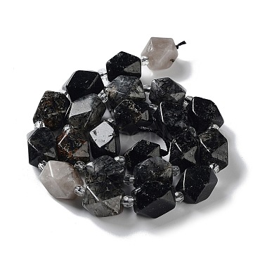 Natural Black Rutilated Quartz Beads Strands(G-C182-18-01)-3
