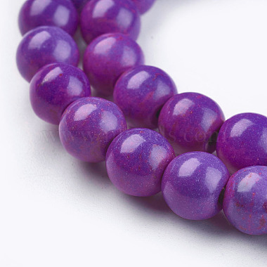 Chapelets de perles en turquoise synthétique(X-TURQ-G106-8mm-02O)-3