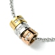 Rings 304 Stainless Steel with Rhinestone Pendant Necklace with Rolo Chains(AJEW-Z025-02)-2