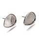 Accessoires des clous d'oreilles en 304 acier inoxydable(STAS-P262-02P)-1