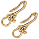 WADORN 2Pcs Brass D Ring Screw Pin Anchor Shackle(FIND-WR0010-60)-1
