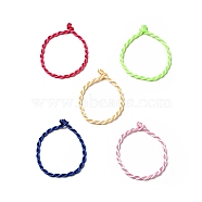Nylon Rattail Satin Cord Bracelet Making, Mixed Color, 190x3mm(AJEW-JB00019)