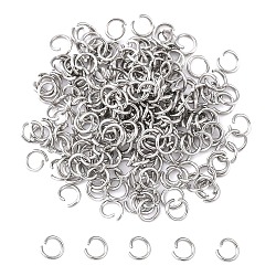 Tarnish Resistant 304 Stainless Steel Jump Rings, Open Jump Rings, Stainless Steel, 22 Gauge, 4x0.6mm, Inner Diameter: 2.8mm(STAS-R049-4x0.6mm)