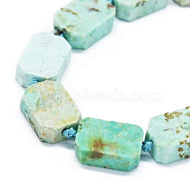 Brins de perles de turquoise péruvienne naturelle (jaspe)(G-F725-08)-3