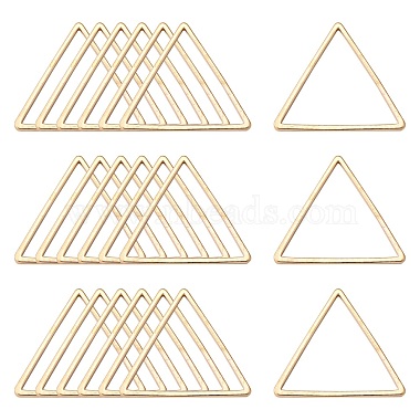 Light Gold Triangle Brass Linking Rings