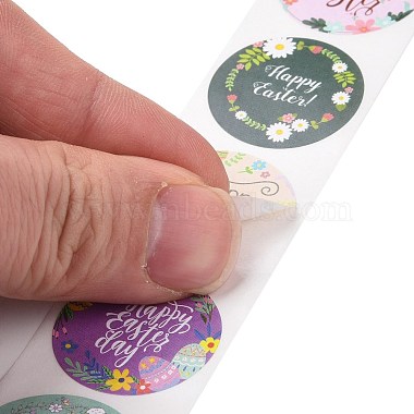 8 Patterns Easter Theme Self Adhesive Paper Sticker Rolls(DIY-C060-03J)-4