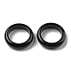 Natural Obsidian Plain Band Ring for Women(RJEW-P044-01A-10)-2