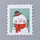 Снеговик узор рождество крафт бумага теги(CDIS-E010-02D)-1