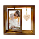 Doppelseitige drehbare Bilderrahmen aus Holz mit DIY-Wort „Mama-Herz“.(DJEW-WH0056-004)-1